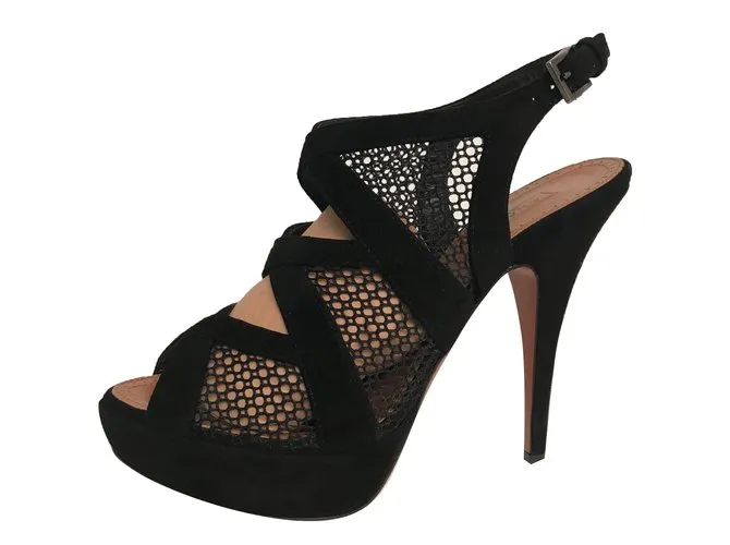 Alaïa Sandalias Negro 