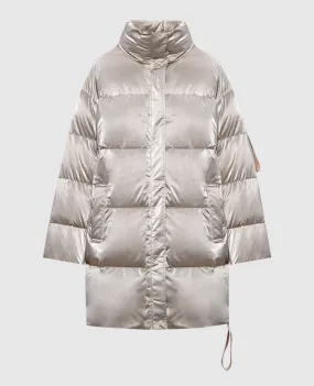 Be Florence Beige quilted down jacket