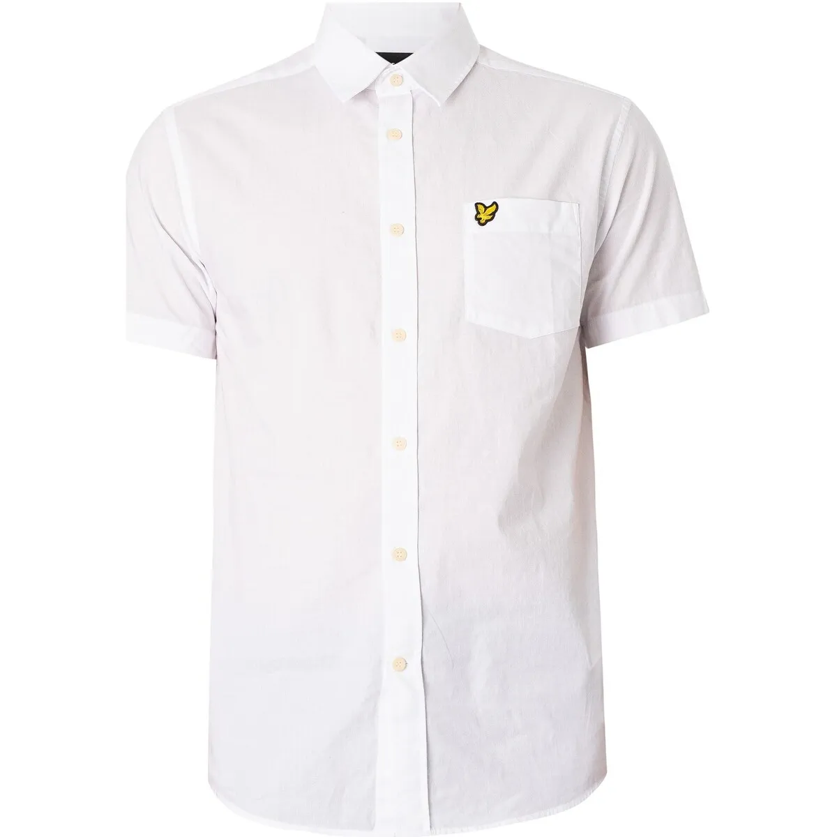 Camisa Manga Corta Popelín Lisa