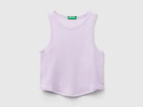 Camiseta de tirantes acanalada