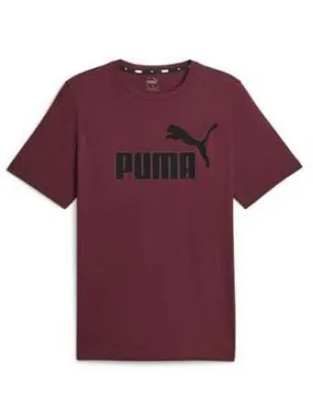 Camiseta Puma ESS Logo Granate Hombre