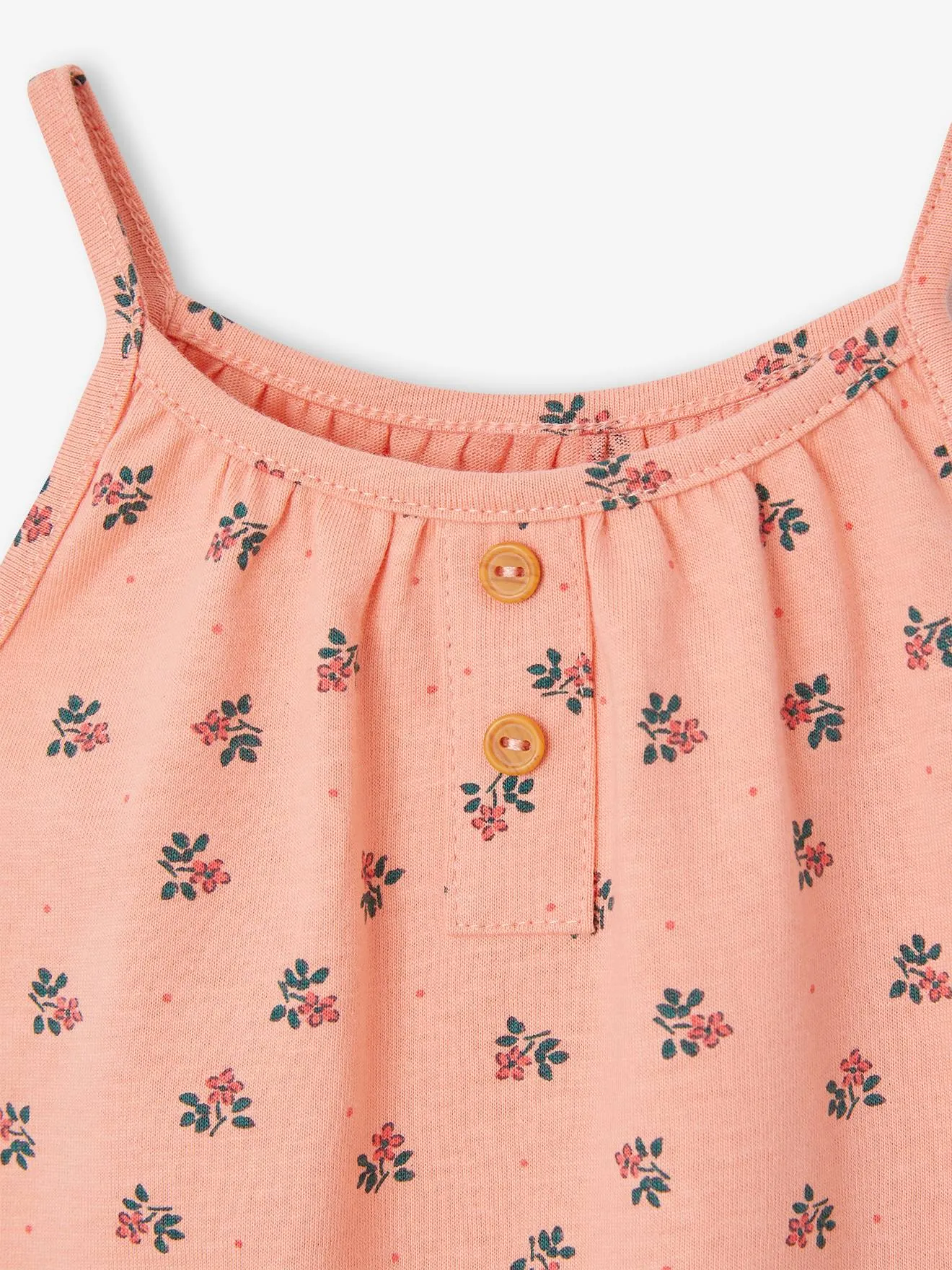 Camiseta sin mangas de rayas finas con tirantes, para bebé