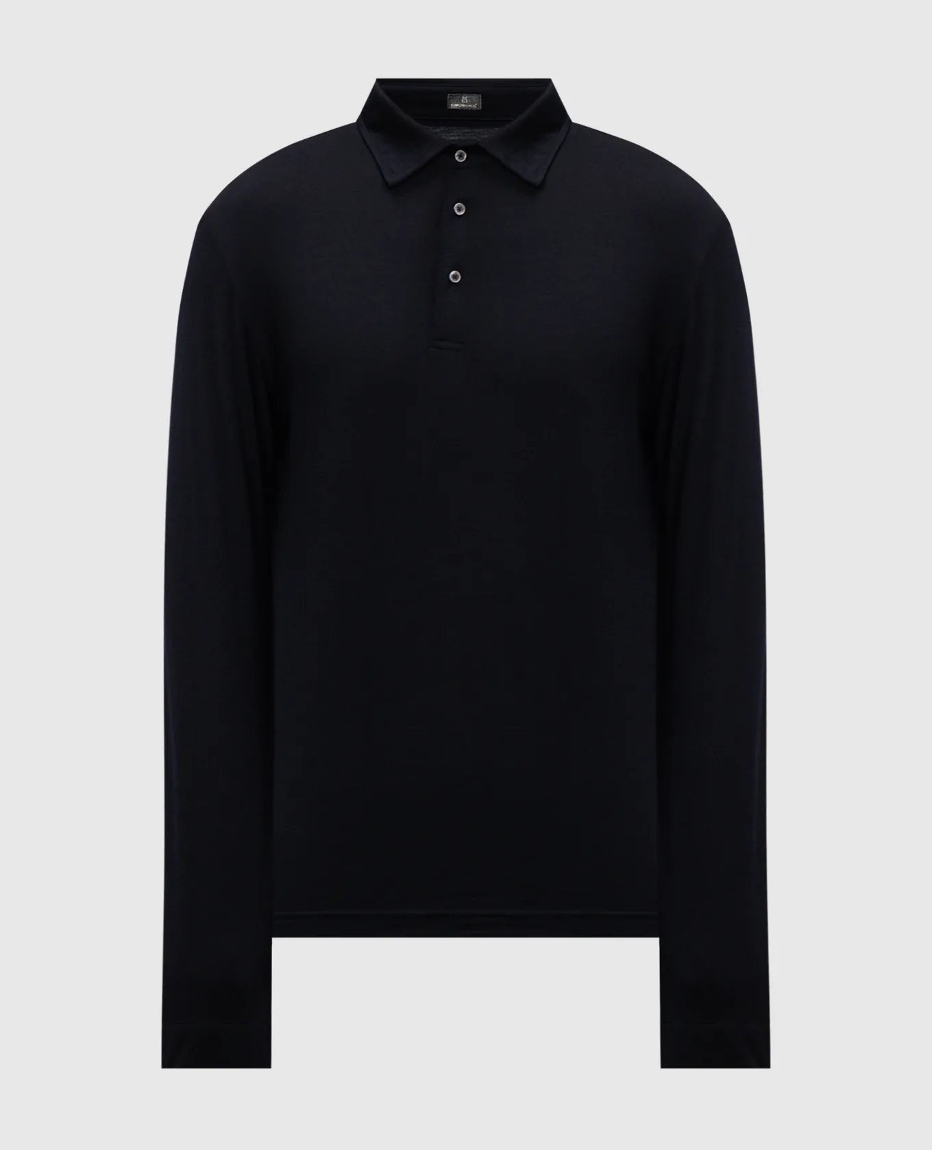 CAPOBIANCO Blue logo polo shirt