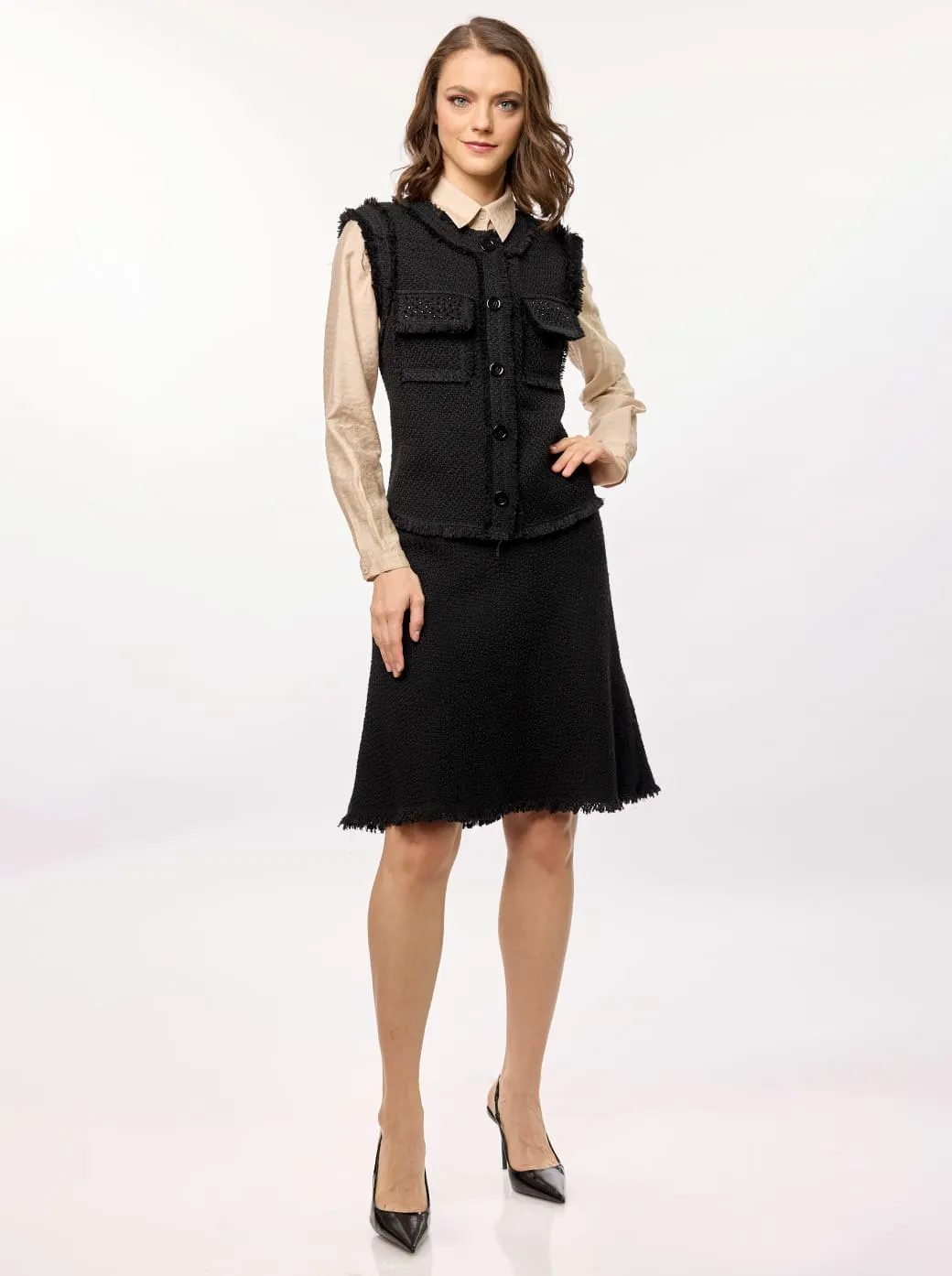 Chaleco negro Kacey