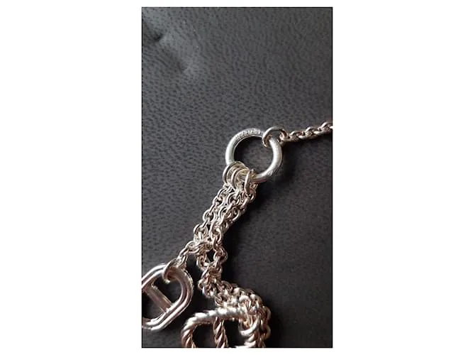 Collar Hermès Parade modelo pequeño de plata Hardware de plata 