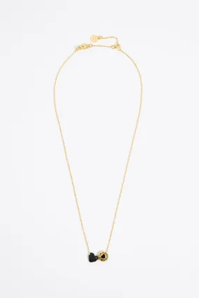 Collar logo candy y corazón negro