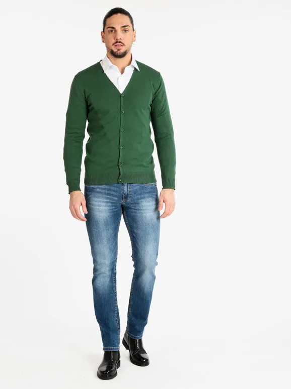 Coveri Collection Cárdigan de hombre con botones