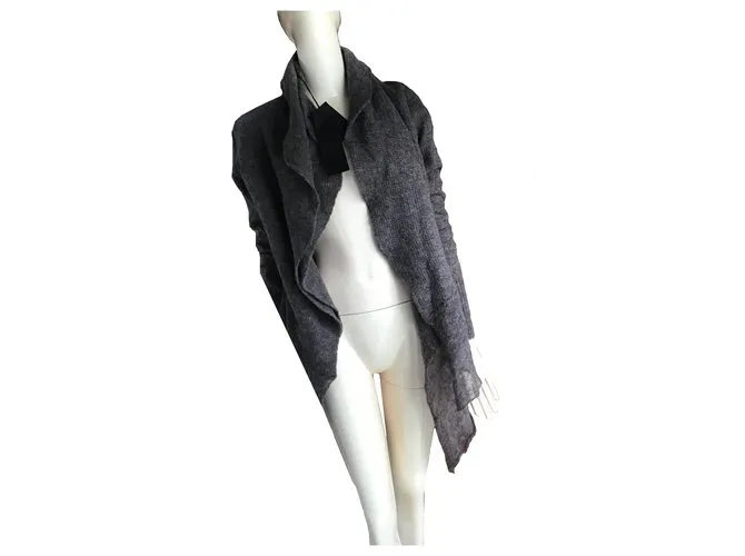 Cárdigan asimétrico de lana de Haider Ackermann Gris 