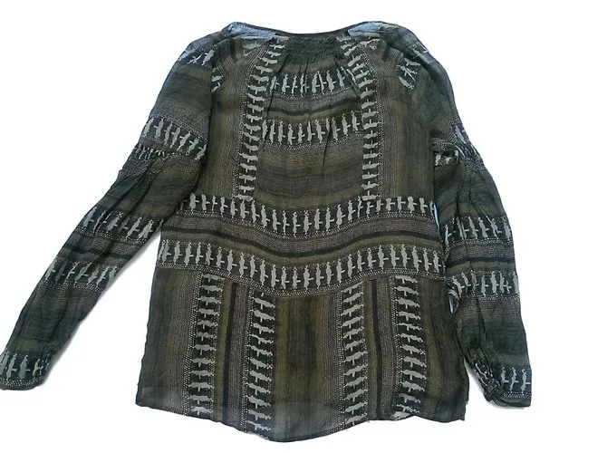 Diane Von Furstenberg Camisa Castaño Caqui 