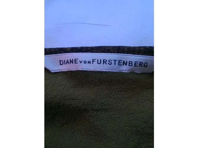 Diane Von Furstenberg Camisa Castaño Caqui 