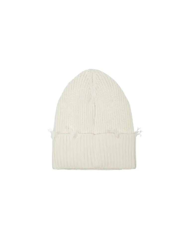 DISCLAIMER Gorro con logo crudo