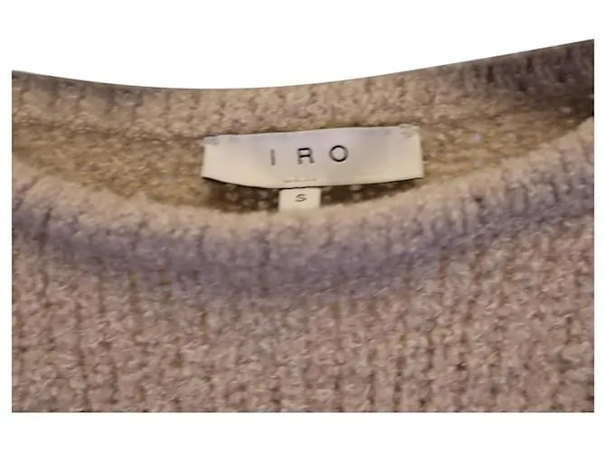 Jersey de punto Iro de lana beige Castaño 