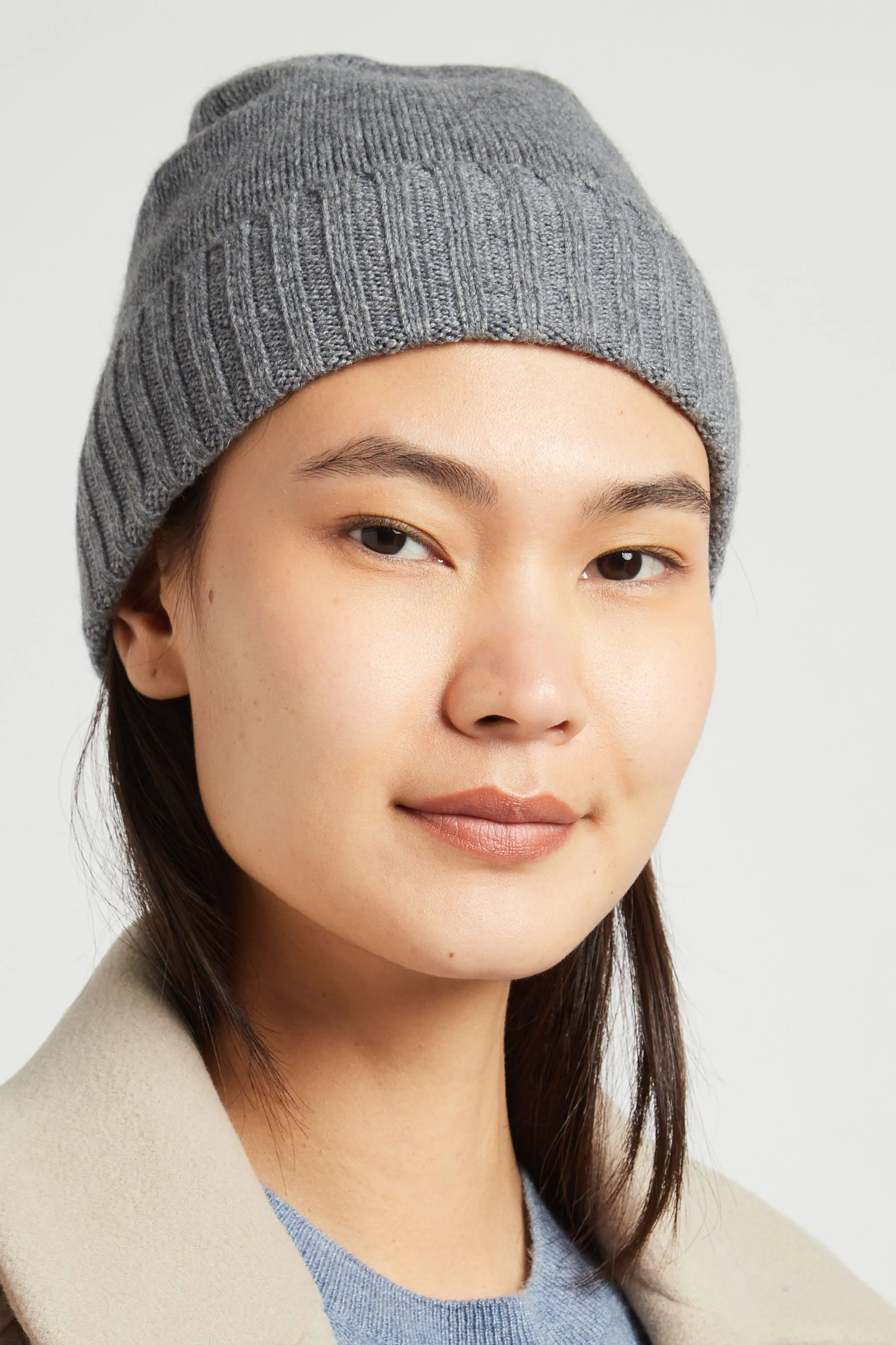 KUJTEN TOM - Gorro de cachemir en gris