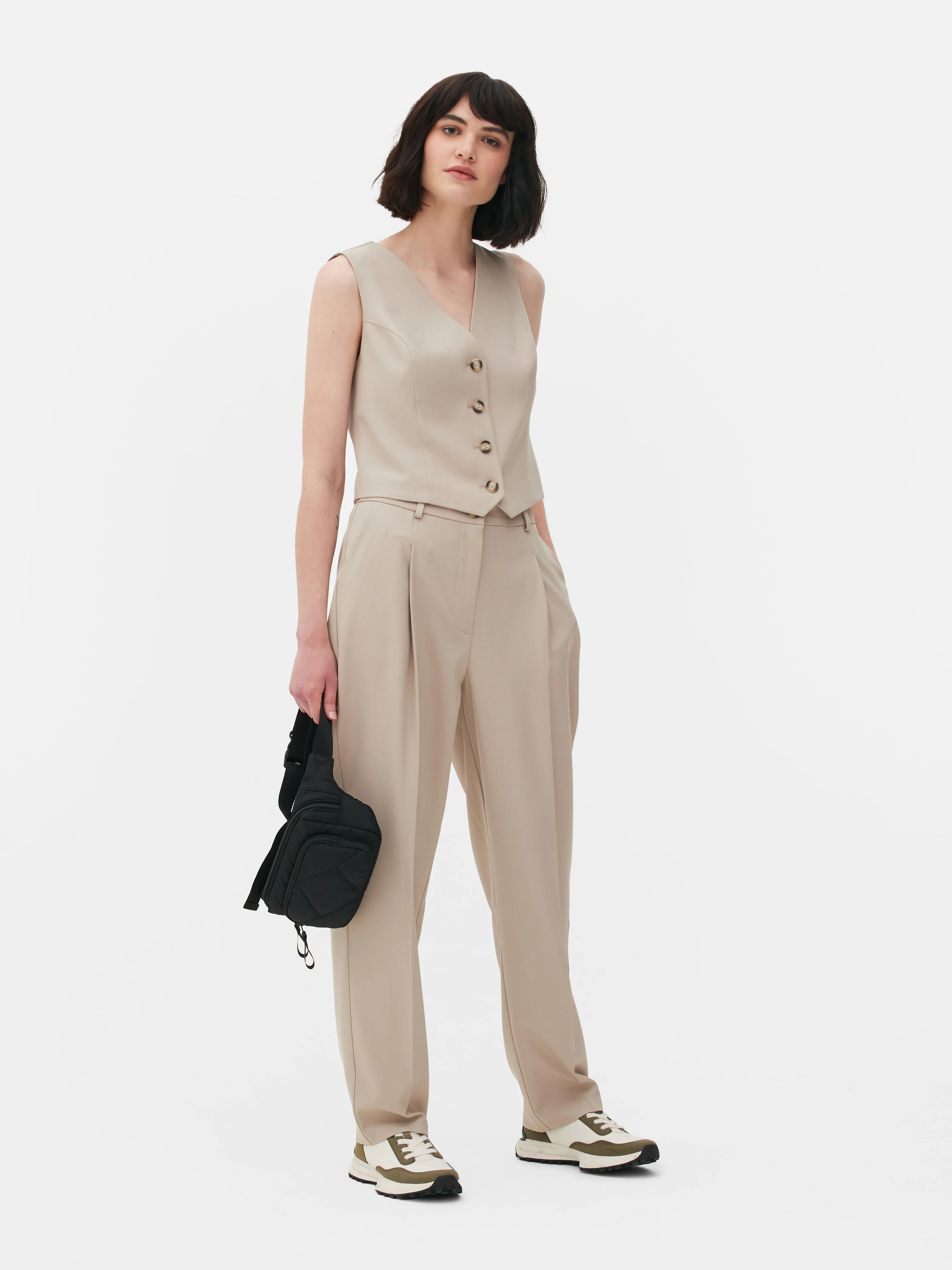 Pantalones de vestir de pernera recta para combinar