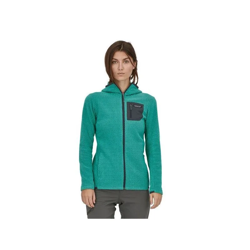 Polar Patagonia R1 Air Full-zip Hoody (Fresh teal) mujer