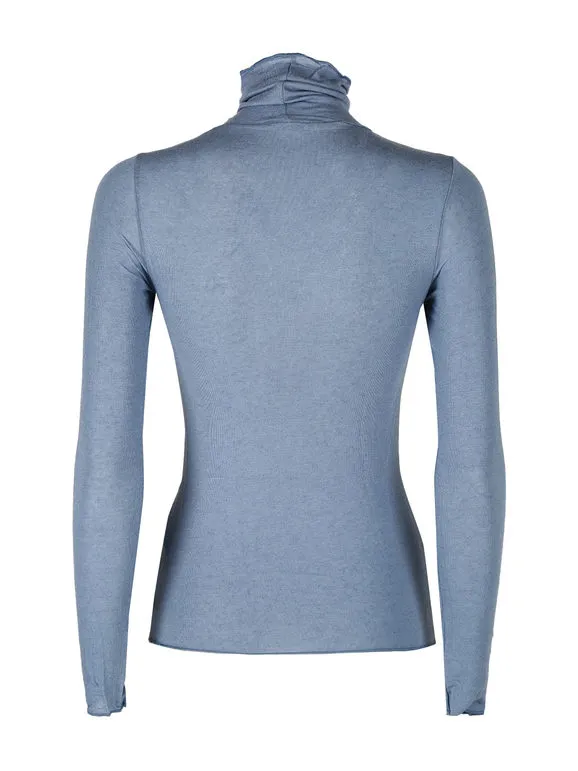 Sublyme Jersey de mujer de cuello alto de cachemira ultraligera